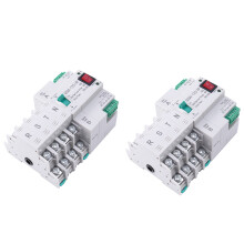 2X MCB Type Dual Power Automatic Transfer 4P 100A ATS Circuit Breaker Electrical