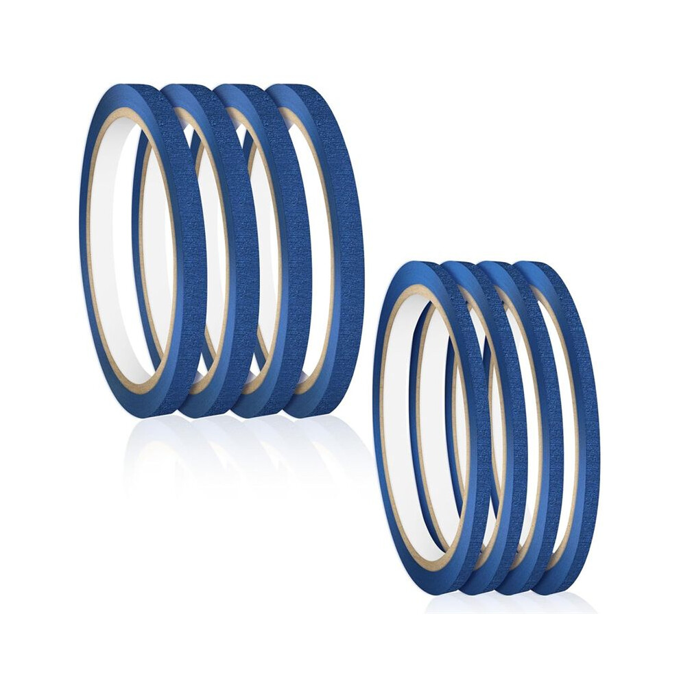 8 Rolls Of Painter's Tape, 0.11 Inch,0.27 Inch Wide Thin Painter's Tape And Painter's Tape For Painting,Edging 4711569483420