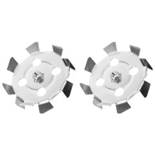 2pcs Impeller Mixing Attachment Electric Drill Rod Attachment Cement Mixing Stick Mixer Mixing Attachment