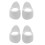 4Pcs 2.5 Inch Car Audio A-Pillar Tweeter Bracket Car Two-Way Frequency Inverted Mold Bracket Tweeter Base 1