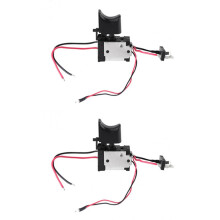 2X DC7.2-24V Electric Drill Cordless Drill Speed Control Button Trigger Light Power Tool Parts for