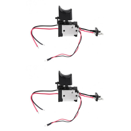 2X DC7.2-24V Electric Drill  Cordless Drill Speed Control Button Trigger Light Power Tool Parts for