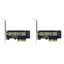 2X M.2 NVME SSD NGFF zu PCIE 3.0 X4 Adapter PCIE M2 Riser Kartenadapter Unterstützung 2230 2242 2260 2280 Größe NVMe M.2 SSD