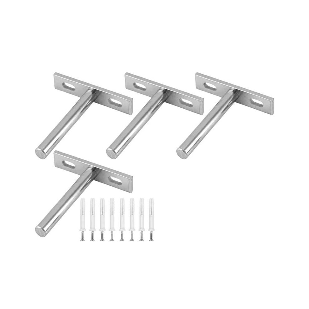 Floating Shelf Brackets Heavy Duty 3 Inch Metal Wall Shelving Holders Metal Wall Shelving Supports Shelf Brackets 4712412674552