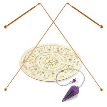 Bacchetta da Rabdomante In Rame, per La Ricerca 'Acqua, La Ricerca del , Strumenti Spirituali con Pendente A Pendolo e Pendolo