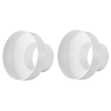 2X Ventilation Pipe Reducer Adapter Pipe Air Duct Adapter Pipe Connector for Inline Ventilation System(150-100mm)