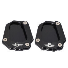 2X Cavalletto per Moto Cavalletto Laterale per Ingrandimento Estensione per K1600Gt K1600Gtl 2017-2019 (Nero)