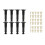 8 Pcs Adjustable Bed Support Legs 5.9 to 11 Inches Bed Frame Support Legs for Bed Slats Bed Legs Replacement Bed Frame 2