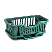 Dish Drying Rack-Dish Rack with Auto-Drain Organizer Rack Dish Rack and Drainaboard Set for Kitchen Counter Restaurant A