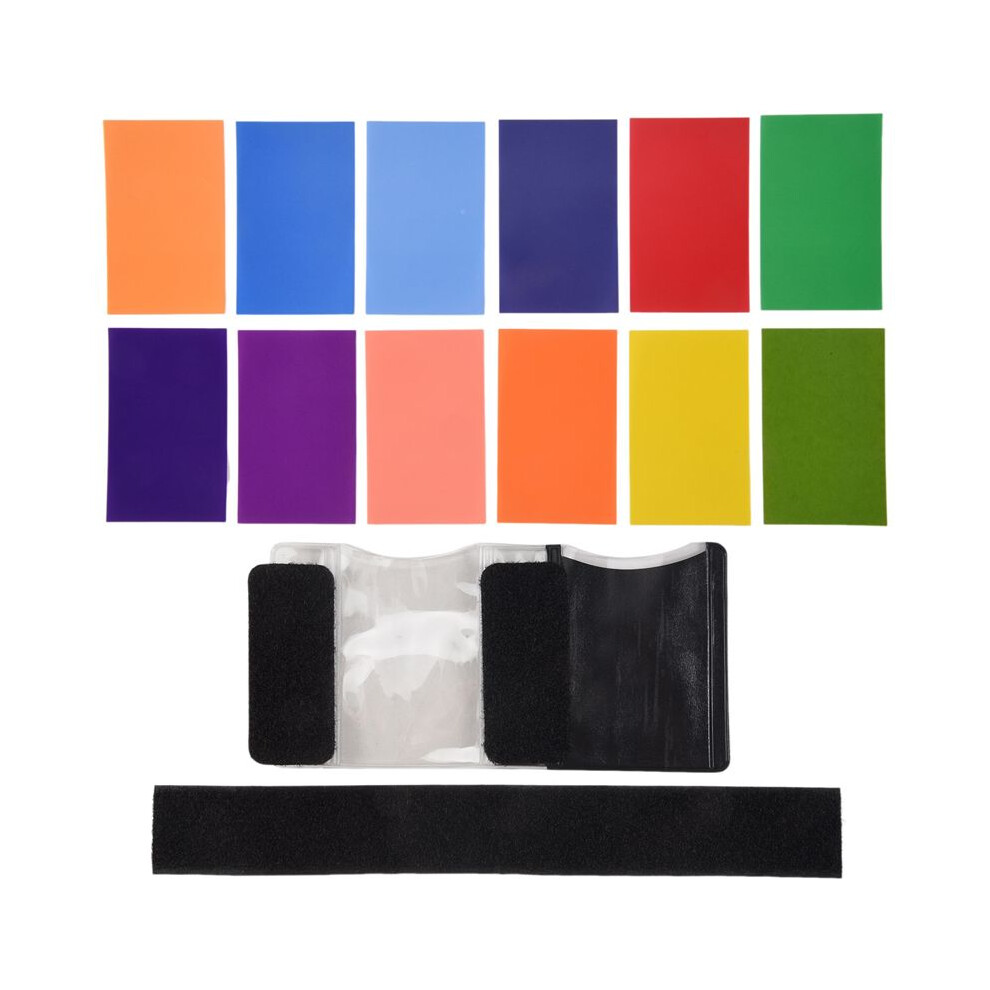 12 Colors/Set Flash Speedlite Color Filters Cards For / Camera Photographic Gels Filter Flash Speedlight 6031281819689