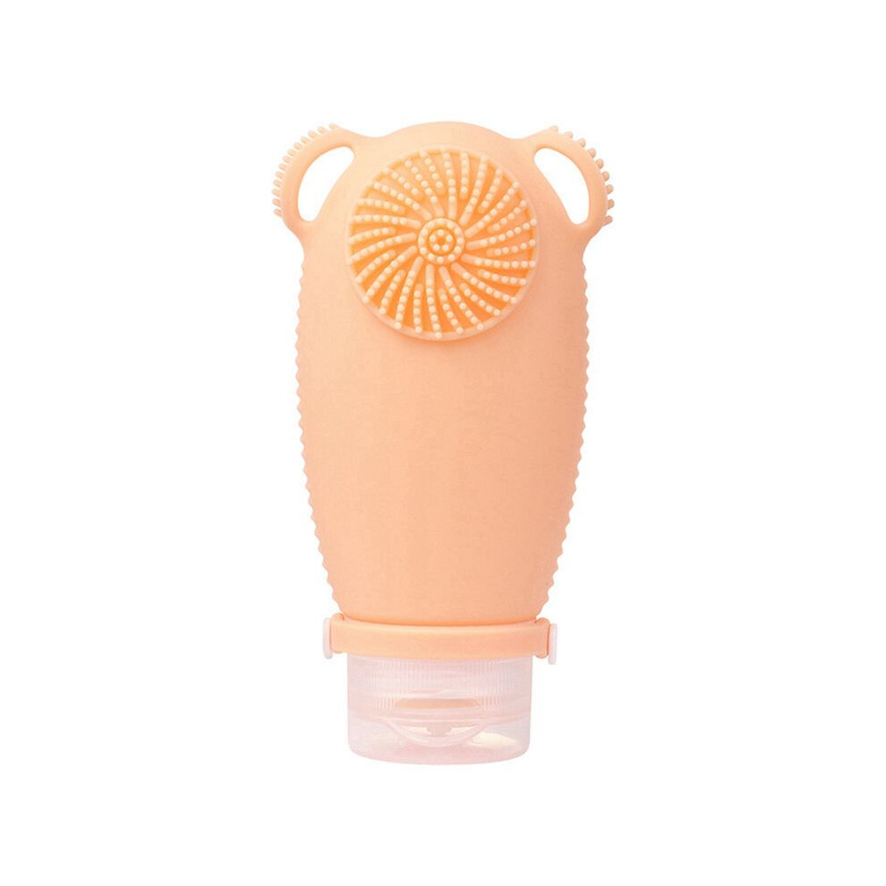 Tauoh Silicone Travel Refillable Bottle Facial Cleansing Brush Portable Shampoo Bottles Lotion Cosmetics Container F