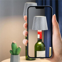 2X LED Wine Bottle Wireless Bottle Lamp Shade for Liquor Bottles 3 Color Stepless Dimming Wine Bottle Lights for Bars B
