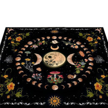 Tarot Card Tablecloth, Fortune Telling Card Mat, Board Game Cloth Mat, Board Game Decoration Tableclot E