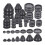 Rubber Grommets Wire Protection,Closed Rubber Grommet,Firewall Solid Closed Hole,Firewall Plug Grommet Synthetic Wire 1