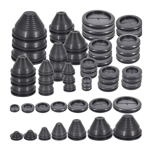 Rubber Grommets Wire Protection,Closed Rubber Grommet,Firewall Solid Closed Hole,Firewall Plug Grommet Synthetic Wire 1