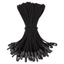 50 PièCes Cordon éLastique avec Crochets, Extenseur avec Crochets Tendeur en Caoutchouc avec Crochets pour Couverture de Piscine