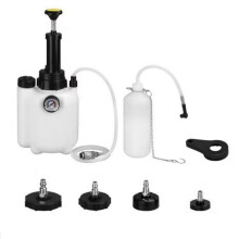 3L Car Brake Fluid Bottle Pressure Bleeding Changer Vacuum Pump Manual Car Brake Bleeder Kit with 1L Oil Bottle Fluid