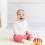 1Pièces Bonnet Bébé Coton Blanc Protection Solaire Design Ajustable 4