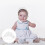 1Pièces Bonnet Bébé Coton Blanc Protection Solaire Design Ajustable 8