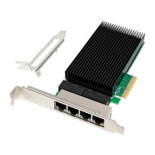 Gigabitowa Karta Sieciowa 2,5G, 4-Portowa RJ45 dla Układu  I226 PCI-E X4, Gigabit Ethernet NIC I226-T4 dla Komputerów Stacjonarnych