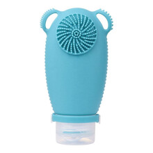 Silicone Travel Refillable Bottle Facial Cleansing Brush Portable Shampoo Bottles Lotion Cosmetics Container B