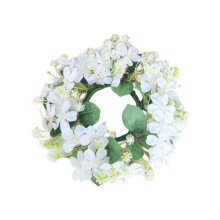 4-Piece Wreath, Small Bohemian Style Wreath, Suitable for Pillars, Weddings, and Home Table Decorations. White