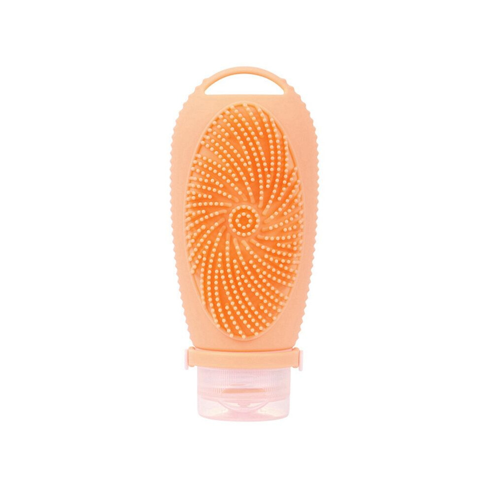 Tauoh Silicone Travel Refillable Bottle Facial Cleansing Brush Portable Shampoo Bottles Lotion Cosmetics Container Trip G