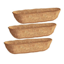 30-Zoll-Trogeinlagen im 3er-Pack, Kokosnuss-Kokosfaser für Wandkörbe, Blumenkasteneinlagen, Gartenpflanzkörbe