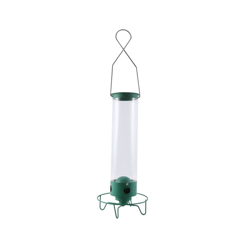 Droll Yankees Squirrel-Proof Wild Bird Feeder Outdoor Patio Wrought Iron Hanging Bird Feeder A