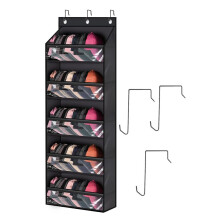 Porta Cappelli da Porta Per Berretti da Baseball, Organizer Trasparente Per Cappelli con Tasche Profonde Per Armadio o Parete con 3 Ganci Espositore