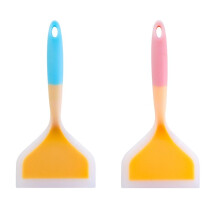 2PCS Wide Silicone Spatulas, Heat Resistant Silicone Spatula Set, Kitchen Spatula for Pancake and More, Flexible Turner