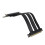 PCI-E 5.0 X16 Riser Cable Video Card Extension Shielded Flexible 90 Mounting GPU Extension Cord for PC Computer Black 2