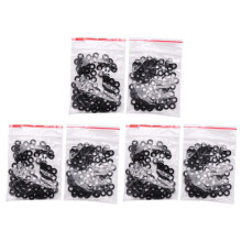 M3 x 6mm x 1mm Nylon Flat Insulating Washers Gaskets Spacers Black 600PCS