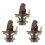 3X Parti E Accessori per Chitarra Switchcraft 1/4 6.35mm 2-Conductor Mono Chassis Guitar Jack Input Output 1