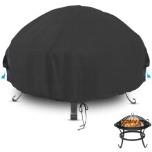 Fire Pit Cover 40 Inch Round Weatherproof Outdoor Protection Fits 3740 Inch Propane Fire Pit