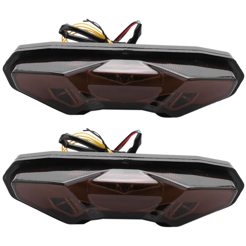 2X Motorcycle Integrated Led Tail Turn Signal Clear For Mt-09 Fz-09 Mt-09 Tracer Light 4713377873004