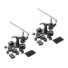 28Pcs Watch Press Set,18mm to 50mm Watch Case Closer,Watch Repair Kit (Black)