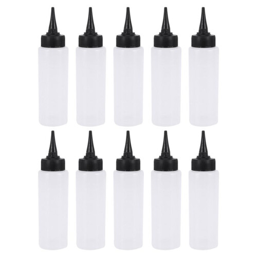 10X 150Ml Salon Haarfarbe Mess Applikator Flasche Skala Friseur Werkzeug