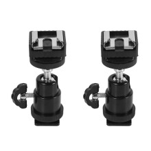 2X Adattatore per Monitor LCD con Base per Scarpe Fredde con Pattino Caldo con Foro Femmina da 1/4 di Pollice