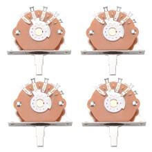 4X Schwarzer 5 Wege Hebel Schalter für St Fd Elektor Gitarren Ersatz Teil