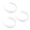 30X Extra Long 76cm Cable Ties White Zip Wraps 1