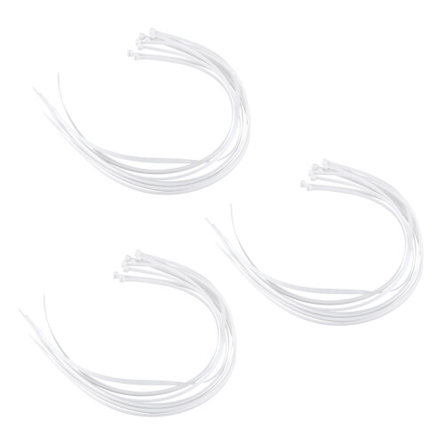 30X Extra Long 76cm Cable Ties White Zip Wraps