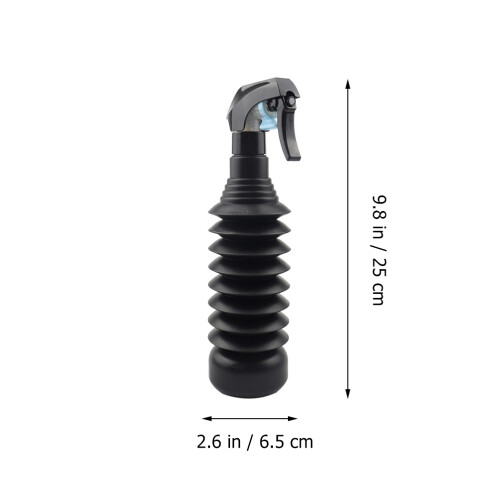 1Pc Black Plastic Spray Bottle Durable Hairdressing Trigger Sprayer 1