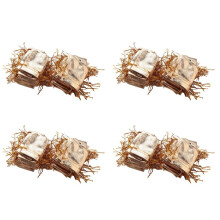 400Pcs Gold Foil Organza Bag Candy Gift Bags Christmas Decoration Wedding Party Favor Pouch Drawstring Pouch 5X7cm