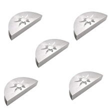 5X Paper Towel Holder Stainless Steel Napkin Holder Fanshaped Container Home Party Dining Table Decoration