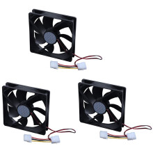 3Pcs 120mm x 25mm 24V 4Pin Sleeve Bearing Computer Case Cooling Fan