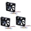 3 Pezzi 120 mm x 25mm  24V 4Pin Manica Cuscinetto Computer Case Ventola di Raffreddamento 1