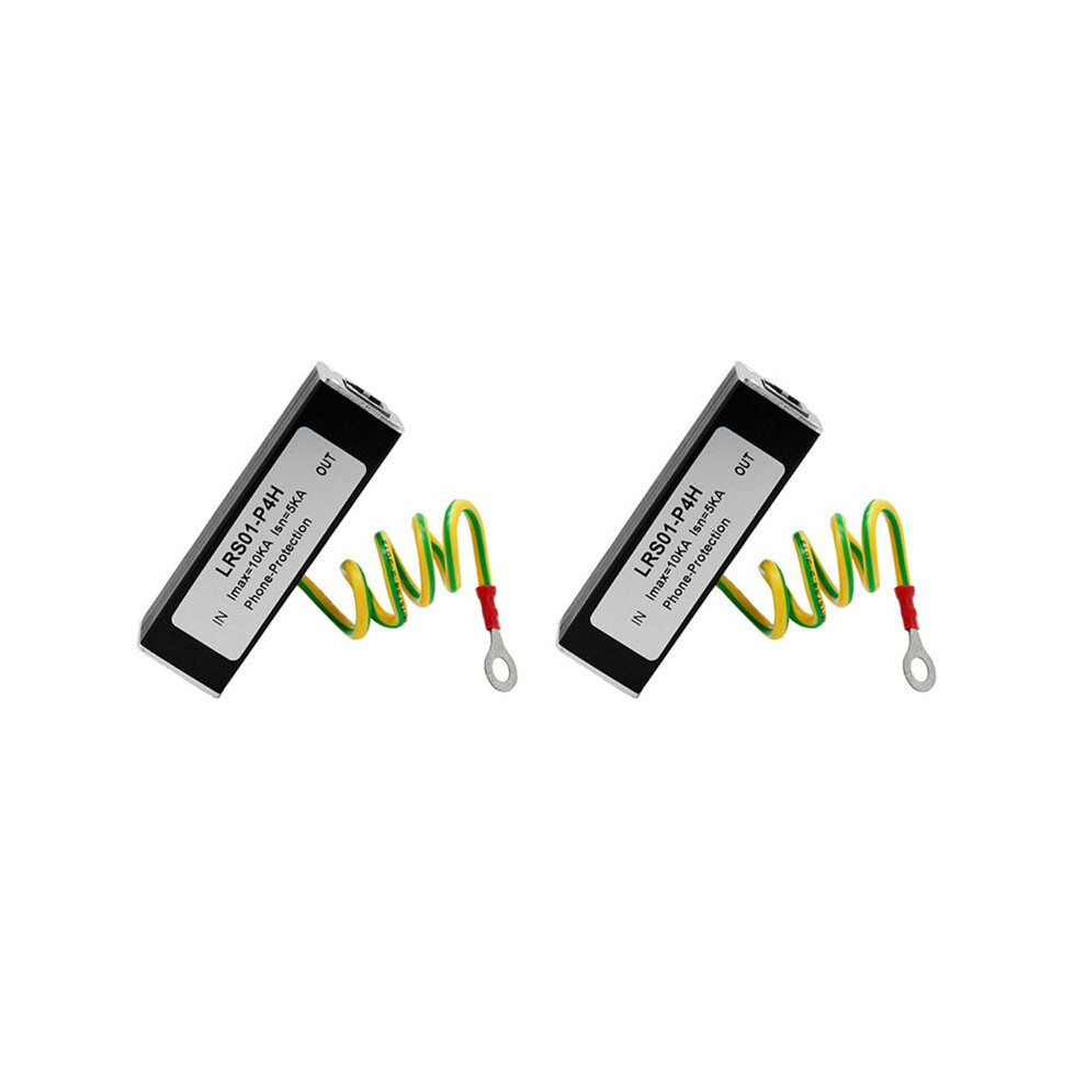 2X Telephone Fax Surge Protector Thunder Arrestor Rj11 Kl01-P4h Rj11 Adsl Black 6034215209969