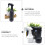 1Pc Black Plastic Spray Bottle Durable Hairdressing Trigger Sprayer 10