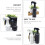1Pc Black Plastic Spray Bottle Durable Hairdressing Trigger Sprayer 11